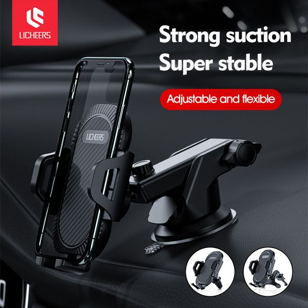 

sucker car phone holder mobile phone holder stand in car no magnetic gps mount support for iphone 11 pro xiaomi samsung