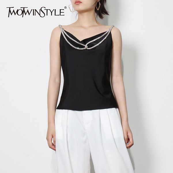 

lace up bowknot vests for women v neck sleeveless patchwork chian solid camis female summer fashion style 210524, White