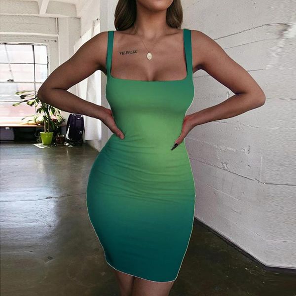 

casual dresses kyku brand gradient dress women colorful ladies art halter sleeveless harajuku vestido womens clothing mini evening, Black;gray