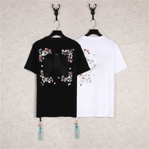 

t shirt off brand tshirts mens stylist black white t shirts tees casual summer tee x printing foin, White;black