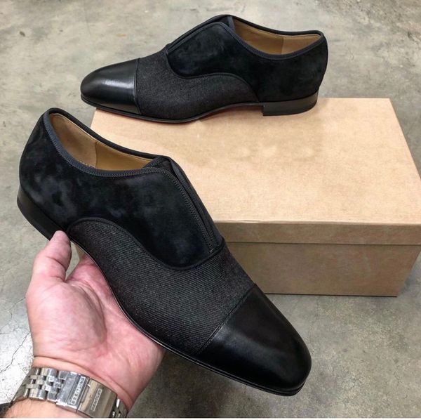 

elegant alpha male dress loafers shoes luxurious men's red bottom sneakers flats slip on leisure walking gentleman party wedding oxford, Black