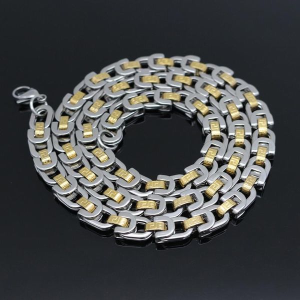 

earrings & necklace heavy women chain bracelet&necklace 60cm gold&steel accessories stainless steel chains men charm jewelry set whosale, Silver