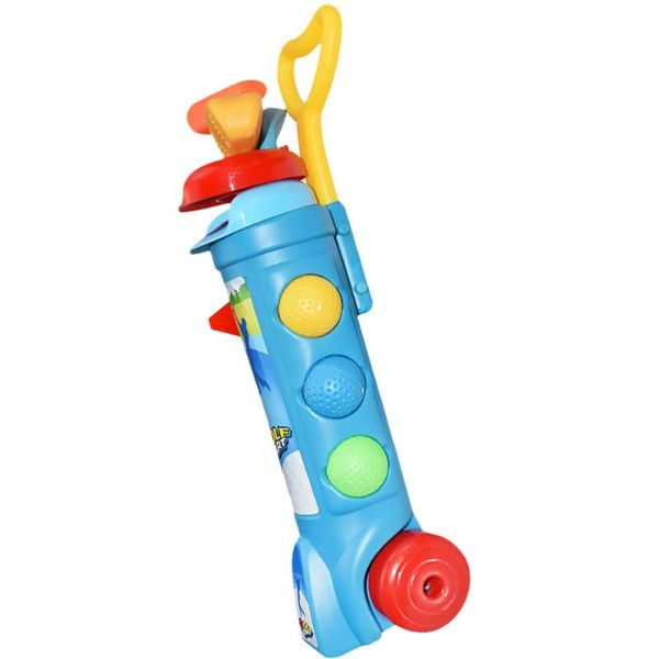 

set of golf cart toy mini durable educational trolley club toys for kids children boys complete clubs