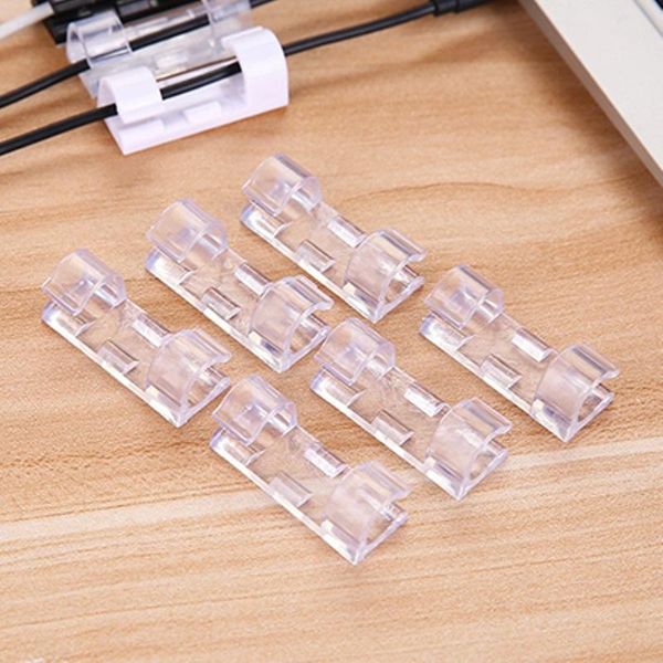 

hooks & rails t plastic clamp, power cord self-adhesive transparent clamp for hanging hook hanger wall