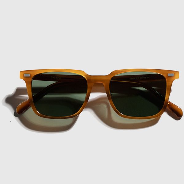 

sunglasses fashion 2021 vintage acetate sunmen retro square polarized anti- uv400 eyedrive outdoor sun glasses, White;black