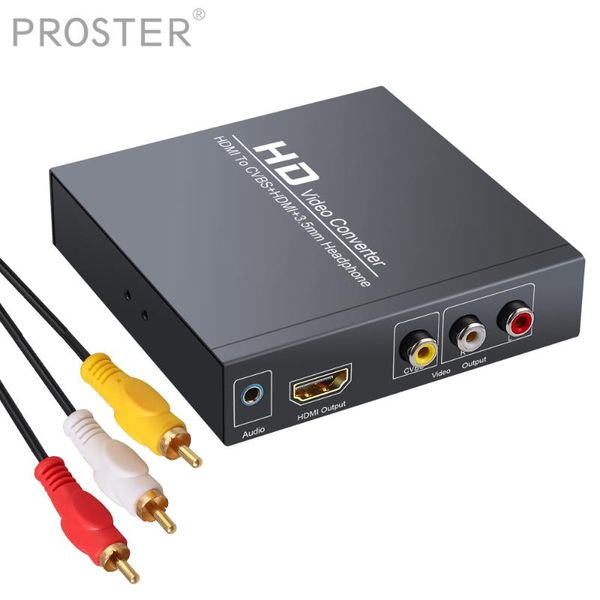 

audio cables & connectors prozor to av++3.5mm headphone converter adaptor 3rca cvbs av video adapter pal ntsc for hd tv