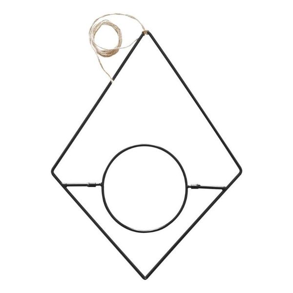 

other garden supplies black metal plant hanger hanging planters stand geometric wall decor container stylish durable flower pot for indoor p