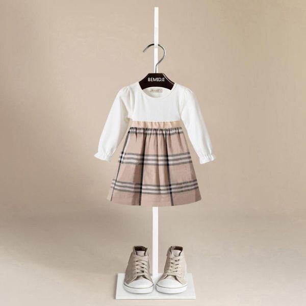 

girl's dresses 2021 kids long sleeve girl elegant striped princess dress girls christmas 2 3 4 5 6 7 years children's clothing, Red;yellow