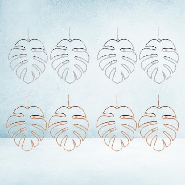 

dangle & chandelier 4 pairs of acrylic elegant leaf earrings design bohemian hollow jewelry for, Silver