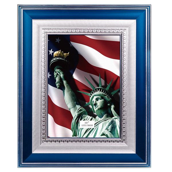 

silver blue 7-inch p frame decorative ornaments creative american rectangular placed hung frame home decorations