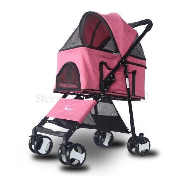 

dog car seat covers detachable pet out trolley teddy cat foldable stroller baby walker