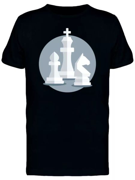 

Chess White Figures Men's Tee -Image by Shutterstock, White;black