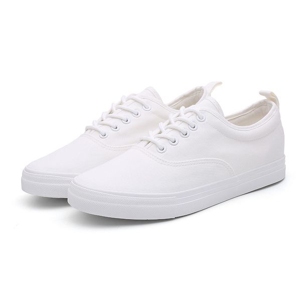 

dress shoes women sneakers fashion breathble vulcanized pu leather platform lace up casual white 1k1q, Black