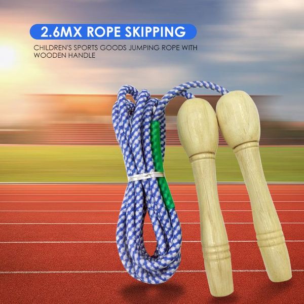 

jump ropes 3m skipping rope exercise gym speed wood handle lose weight for outdoor sport ornaments