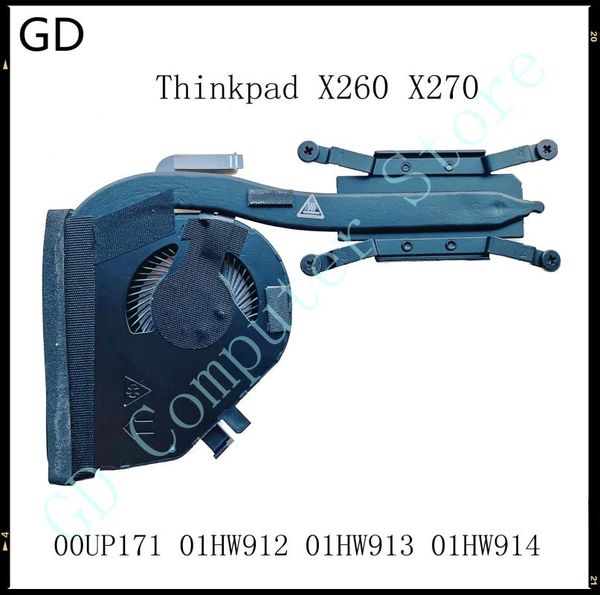 

fans & coolings gd original for lenovo thinkpad x260 x270 lapcpu cooling fan heatsink 00up171 01hw912 01hw913 01hw914 full tested