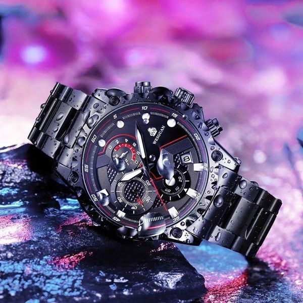 

wristwatches genuine swiss quartz watch men's fashion korean student sports calendar waterproof large dial 2021, Slivery;brown