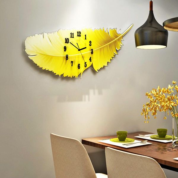 

wall clocks recommend nordic feather clock living room net red creative home fashion personality art decoration bells simple