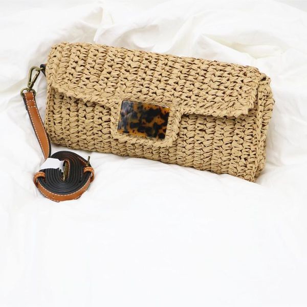 

evening bags 2021 pillow straw bag shoulder woman crochet fashion diagonal satchel purses tote