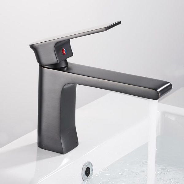 

bathroom sink faucets basin black oil/nickel brass single handle faucet & cold water mixer taps lavatory