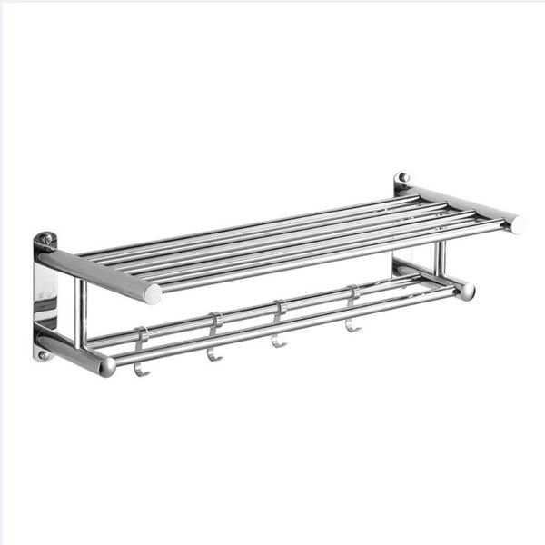 

bathroom towel holder organizer stainless steel wall-mounted rack home el wall shelf hardware accessory racks