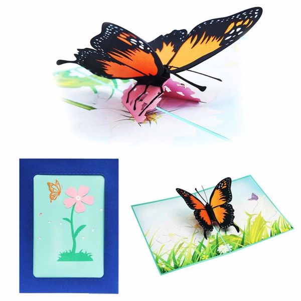 

greeting cards handmade 3d openwork butterfly wedding invitation invitations card elegant valentine's favor party