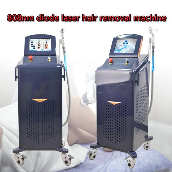

2022 professional diode laser permanent hair removal machine 808nm skin rejuvenation acne treatment suitable for all kinds, Black