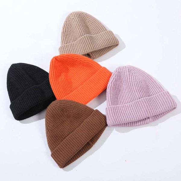 

hat men's yuppie autumn and knitted tide melon skin women's wool warm, Blue;gray
