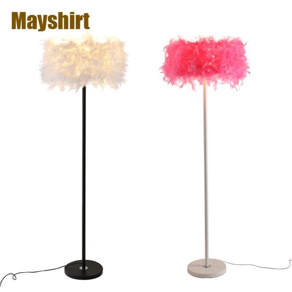 

modern simple feather floor lamps for living room bedroom stands led standing lamp nordic light fixtures home art decor