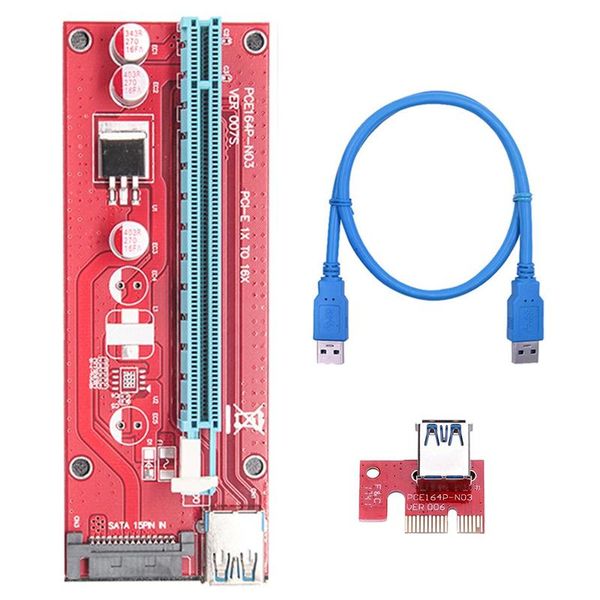 

express adapter card pcie 1x to 16x usb3.0 image extension cable litecoin mine 60cm computer cables & connectors