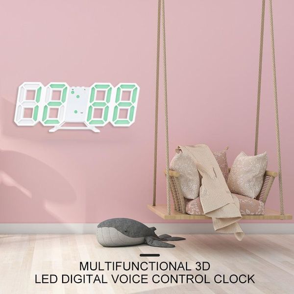 

digital clock snooze bedroom desk alarm clocks hanging wall calendar gift home decoration & table