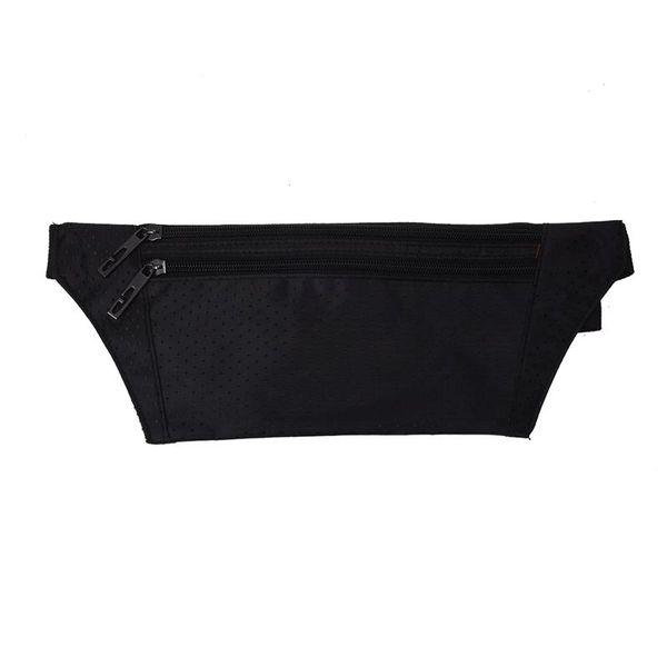 

waist bag polyester closure belt black for men women bags