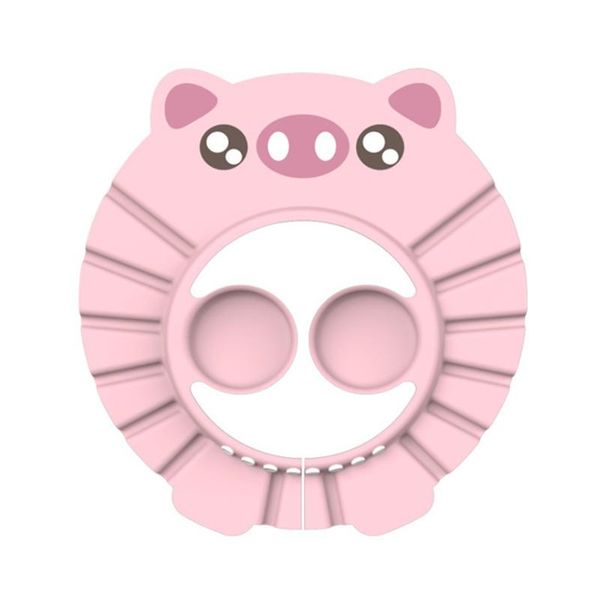 

shower caps cartoon children eva cap waterproof elastic pig pattern baby shampoo