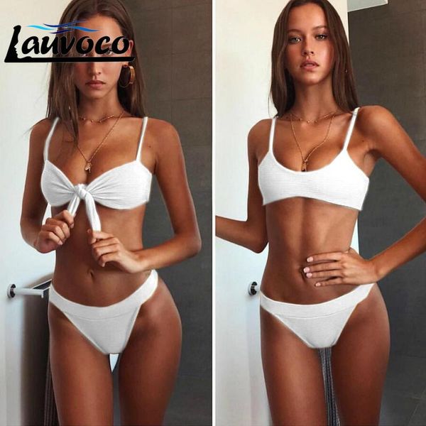 

bikinis set 3 colors bikini solid swimwear women swimsuit low waist biquini ladies bathing suit push up female beachwear