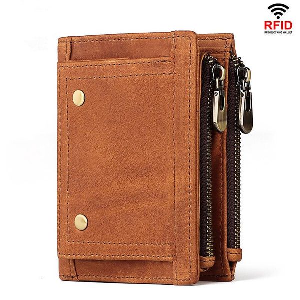 

wallets genuine leather wallet fashion men coin purse small card holder portfolio portomonee male walet for friend money bag, Red;black