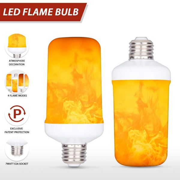 

bulbs christmas led flame lamp e27 b22 e14 light bulb effect fire lamps flickering emulation 5w 7w 12w decor ac85-265v