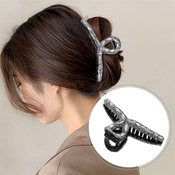 

hair clips 1pc jaw clip barrette rhinestone claw clamp grip ponytail holder