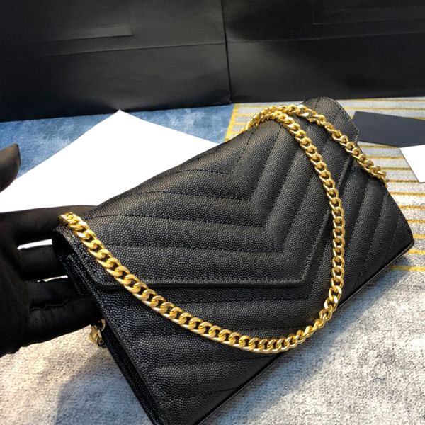 

2021 leather handbag woc chain bag women's luxury fashion designer handbag