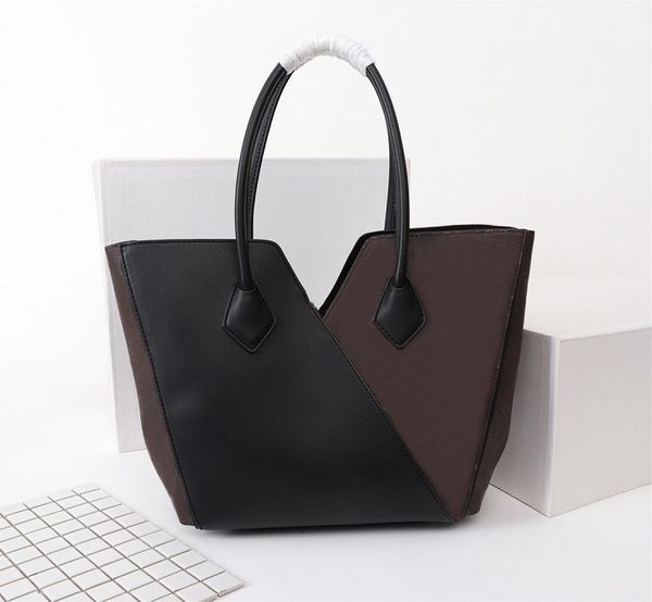 

2021 fashion leather women shopping bag tote handbag purse shoulder date code serial number flower m40460-2