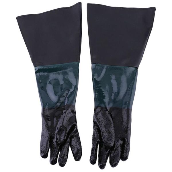 

disposable gloves 60cm pvc soft comfortable sandblasting machine for sandblaster cabinet anti-slip labour protection