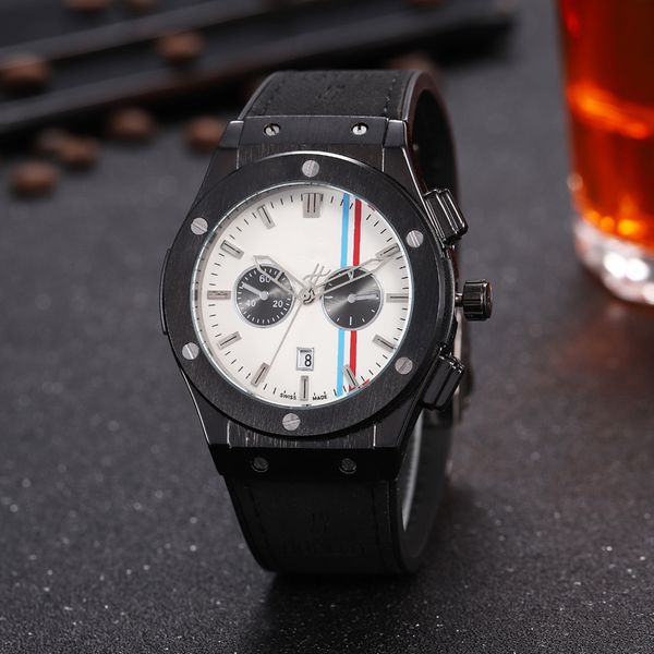 

2021 fashion quartz watch men casual military sports wristwatch leather strap male clock famous relogio masculino, Slivery;brown