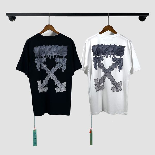 

style short sleeve t-shirt round neck off couple, White;black
