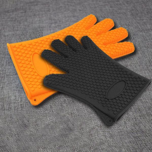 

oven mitts kitchen heat resistant silicone glove pot holder baking bbq cooking mitt