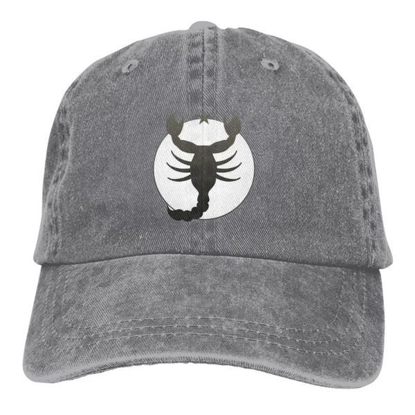 

cloches round scorpion retro cotton washed baseball cap cowboy hat fitted snapback for men women casual sun outdoor