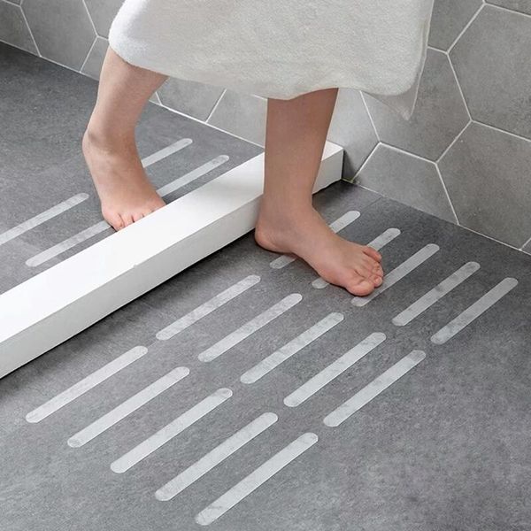 

10pcs anti-slip strips safety shower treads stickers bathtub non slip stair step anti tape 7.87inch bath mats