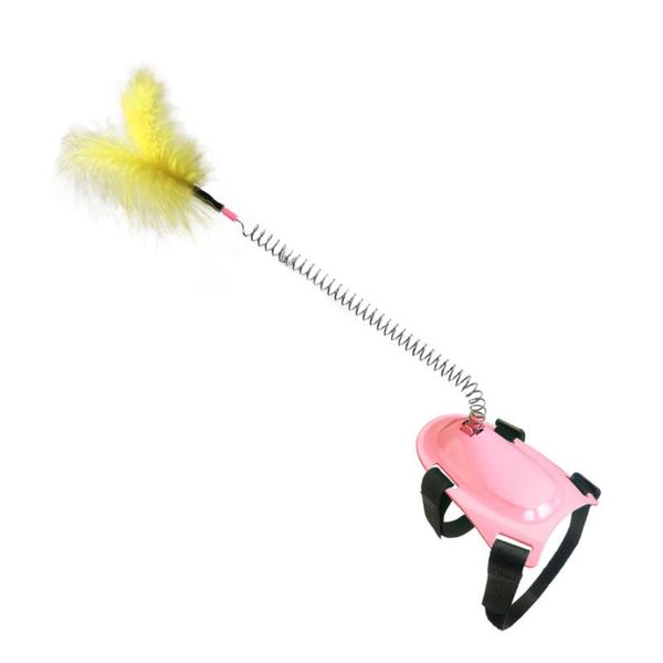 

cat toys self-healing collar neck toy spring foot with tap to tease stick pet supplies cats springs