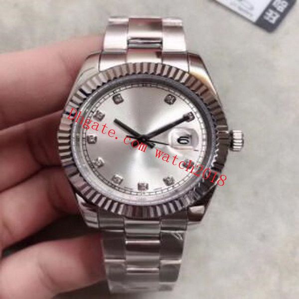 

u1 factory luxury mens watches mechanical watch 41mm 126334 126333 126234 126233 automatic stainless steel bracelet wristwatches with origin, Slivery;brown