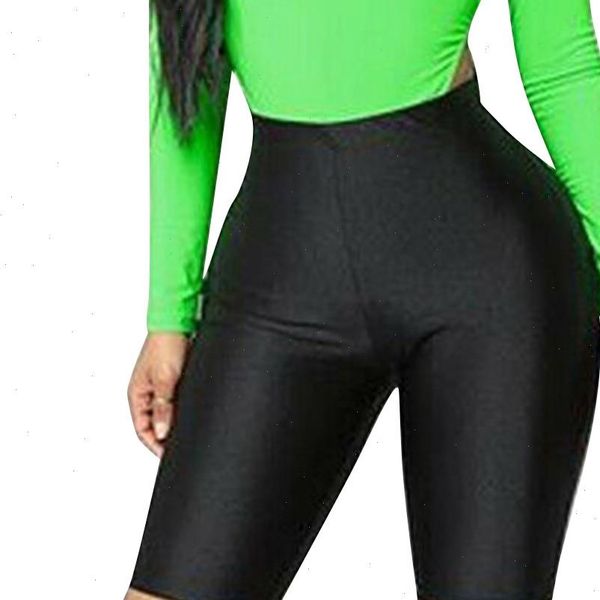 

short women legging leggings fashion womens bike fitness elastic high waist sports casual skinny solid d90716, Black
