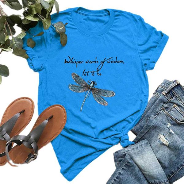 

women's t-shirt sc pure cotton loose casual letter print short-sleeved plus size s-5xl dragonfly tshirts female summer tee shirt, White