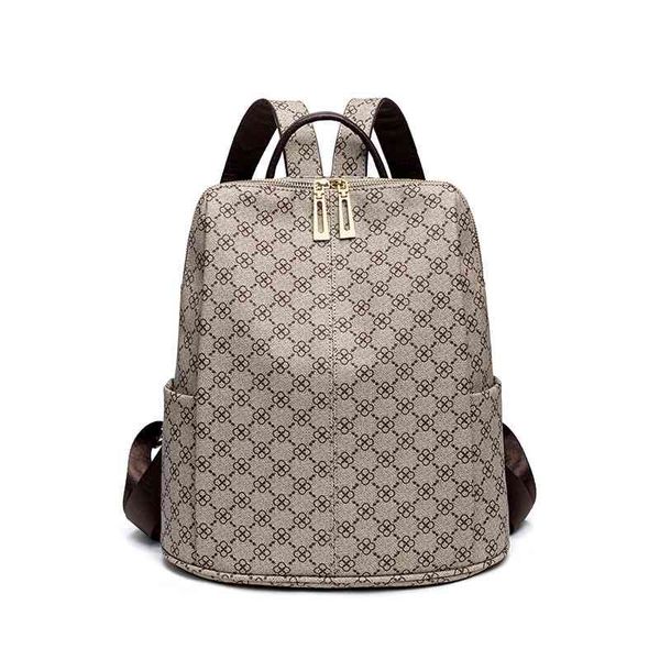 

design printed women's spring new easy to wear fashion anti theft backpack large capacity mommy bag handbags
