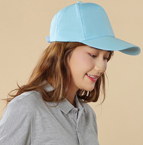 

mesh baseball cap monochrome dome versatile hat, Blue;gray